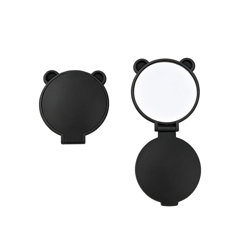 OEM/ODM Single-sided Mini Bear Ear Flip Cosmetic Mirror from Kaifam Manufacturing. Custom logo, Pantone colors, MOQ 100pcs, 15-day lead time. Request a free quote.