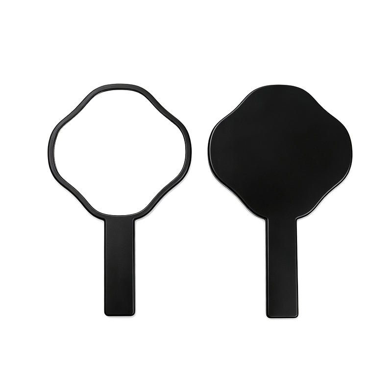 OEM/ODM Clover Irregular Hand Mirror from Kaifam Manufacturing. Custom logo, Pantone colors, MOQ 100pcs, 15-day lead time. Request a free quote.