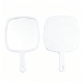 OEM/ODM Ins Style Large Square Handheld Cosmetic Mirror with Lattice Texture from Kaifam Manufacturing. Custom logo, Pantone colors, MOQ 100pcs, 15-day lead time. Request a free quote.