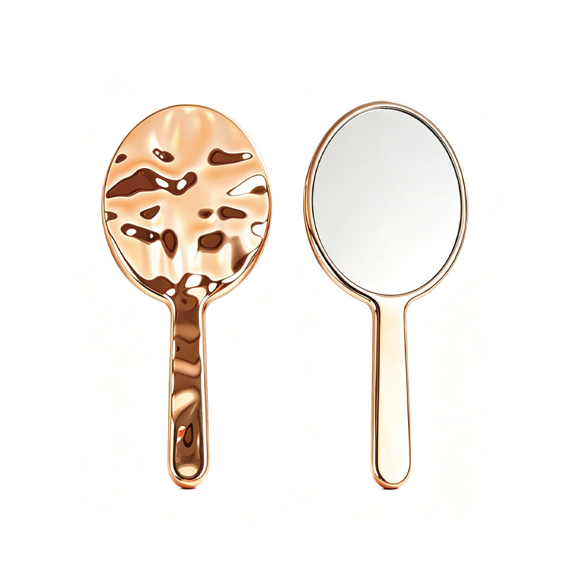 Custom Logo Elliptical Handheld Mirror | Premium Corporate Gifts and Personalized Promotional Items