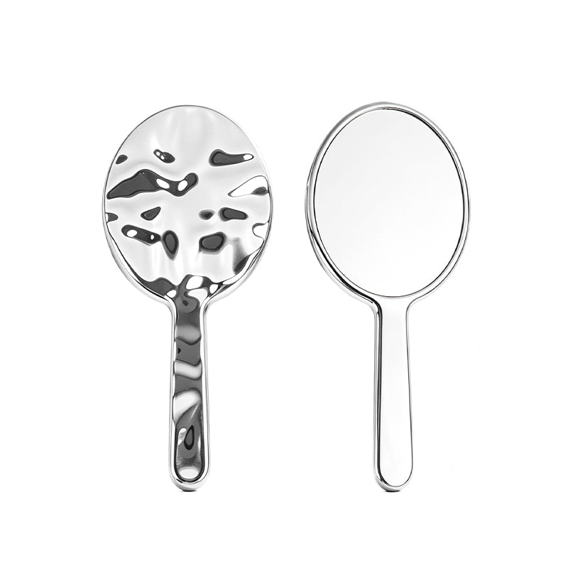 Custom Logo Elliptical Handheld Mirror | Premium Corporate Gifts and Personalized Promotional Items