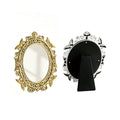 OEM/ODM Vintage Floral Butterfly Embossed Oval Electroplated Tabletop Vanity Mirror from Kaifam Manufacturing. Custom logo, Pantone colors, MOQ 100pcs, 15-day lead time. Request a free quote.