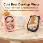 OEM/ODM Cute Bear Desktop Mirror from Kaifam Manufacturing. Custom logo, Pantone colors, MOQ 100pcs, 15-day lead time. Request a free quote.