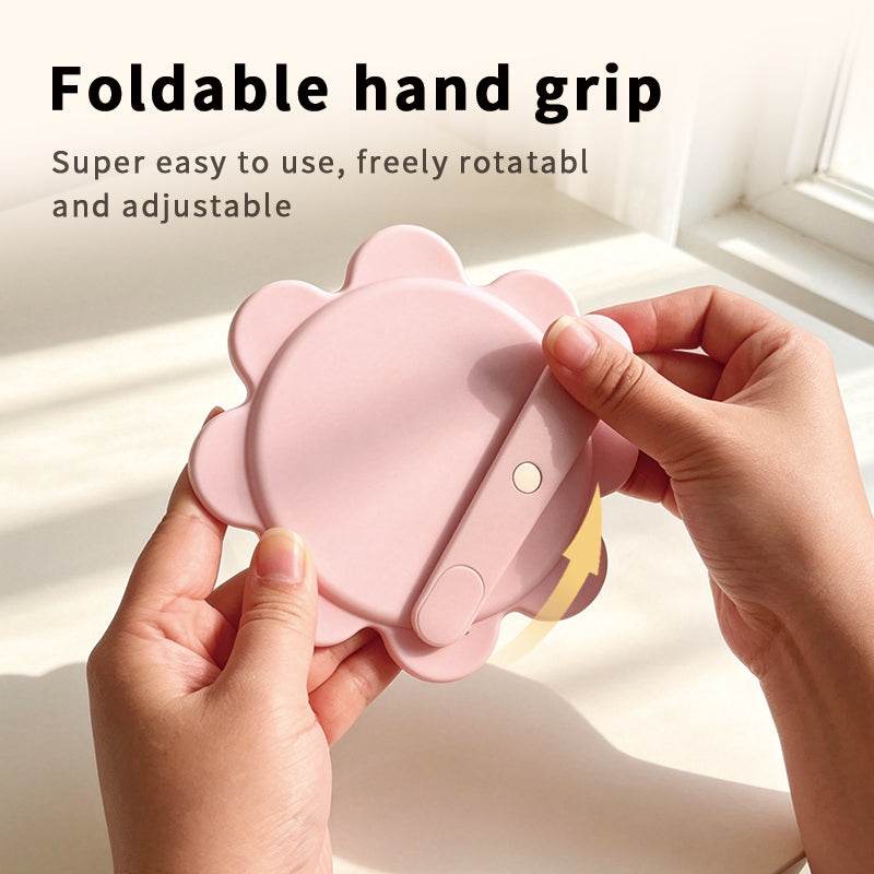 OEM/ODM Swivel Flower Vanity Hand Mirror from Kaifam Manufacturing. Custom logo, Pantone colors, MOQ 100pcs, 15-day lead time. Request a free quote.
