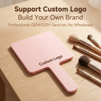 OEM/ODM Square handheld mirror from Kaifam Manufacturing. Custom logo, Pantone colors, MOQ 100pcs, 15-day lead time. Request a free quote.