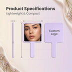 Custom Logo Square Handheld Mirror | Premium Corporate & Custom Gifts