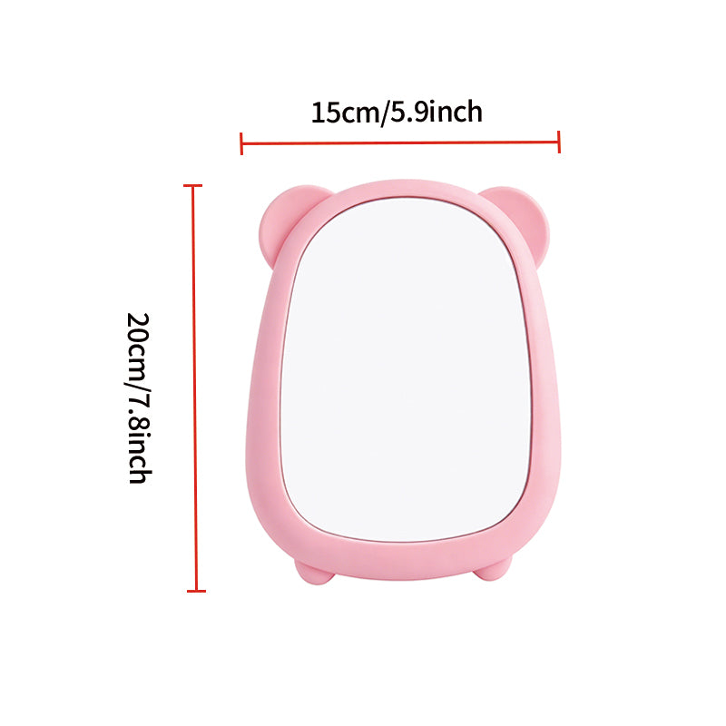 OEM/ODM Cute Bear Desktop Mirror from Kaifam Manufacturing. Custom logo, Pantone colors, MOQ 100pcs, 15-day lead time. Request a free quote.