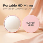 OEM/ODM Round Single-Sided Mirror from Kaifam Manufacturing. Custom logo, Pantone colors, MOQ 100pcs, 15-day lead time. Request a free quote.