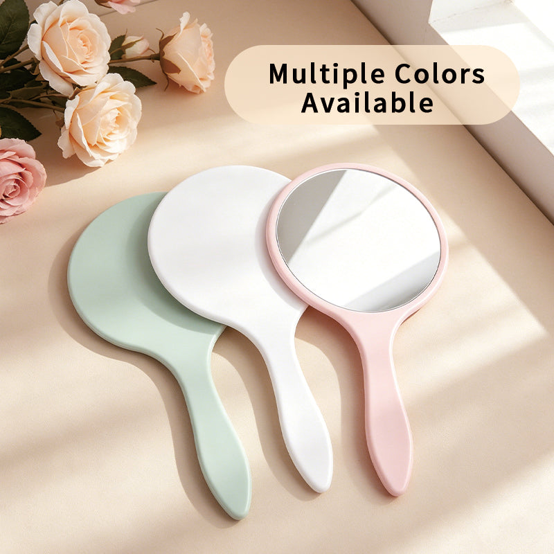 OEM/ODM Round handheld mirror  from Kaifam Manufacturing. Custom logo, Pantone colors, MOQ 100pcs, 15-day lead time. Request a free quote.
