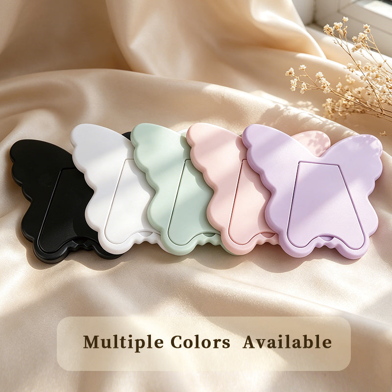 OEM/ODM Butterfly Shaped Tabletop Makeup Mirror from Kaifam Manufacturing. Custom logo, Pantone colors, MOQ 100pcs, 15-day lead time. Request a free quote.