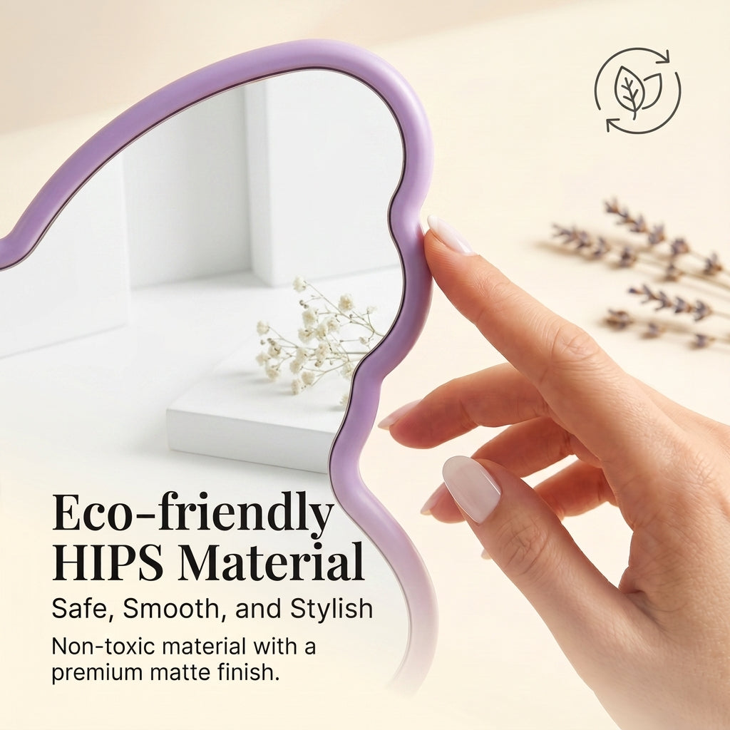 OEM/ODM Butterfly Shaped Tabletop Makeup Mirror from Kaifam Manufacturing. Custom logo, Pantone colors, MOQ 100pcs, 15-day lead time. Request a free quote.