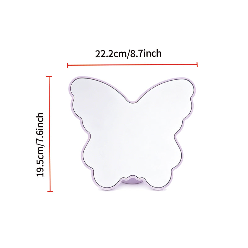 OEM/ODM Butterfly Shaped Tabletop Makeup Mirror from Kaifam Manufacturing. Custom logo, Pantone colors, MOQ 100pcs, 15-day lead time. Request a free quote.