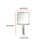 Electroplated Custom Handheld Makeup Mirror KF-9*16cm | Personalized Customization Available